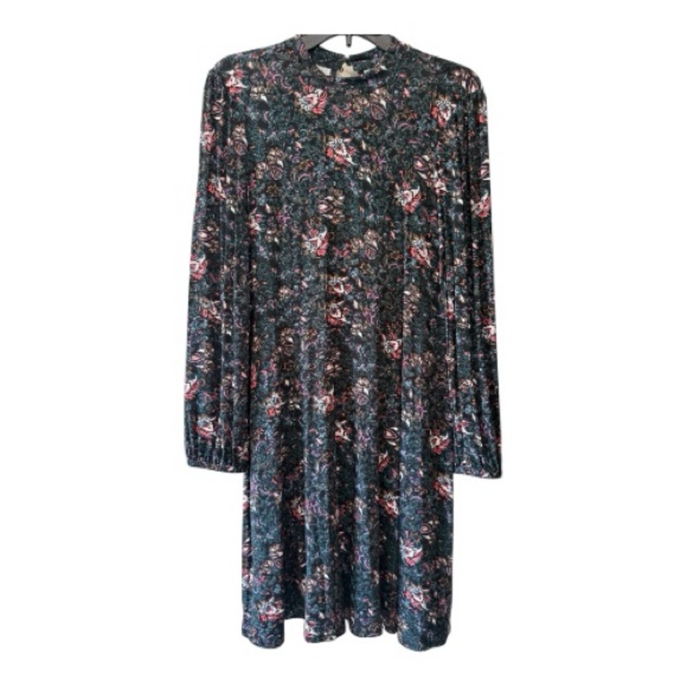 American Eagle Outfitters Womens Long Sleeve Dress Size L Paisley Boho Casual